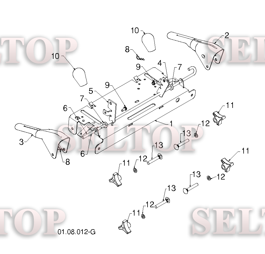 Ручка для Хускварна 924 HV (артикул модели 96193007004) (с 2012-08) (схема 2)