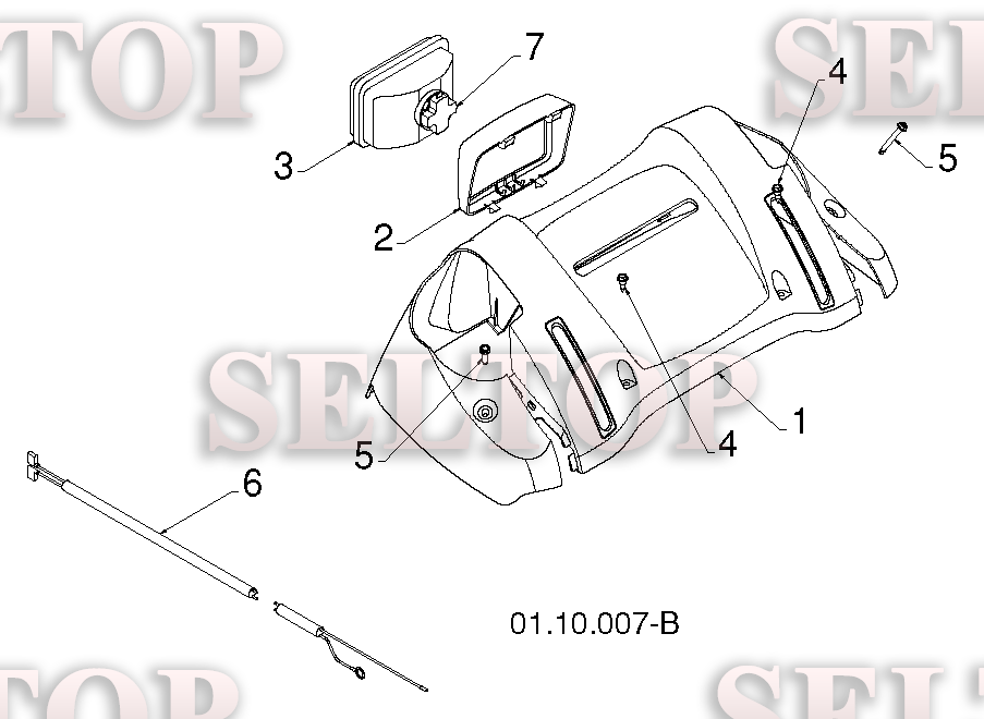 Ручка для Хускварна 924 HV (артикул модели 96193007900) (с 2011-07) (схема 5)