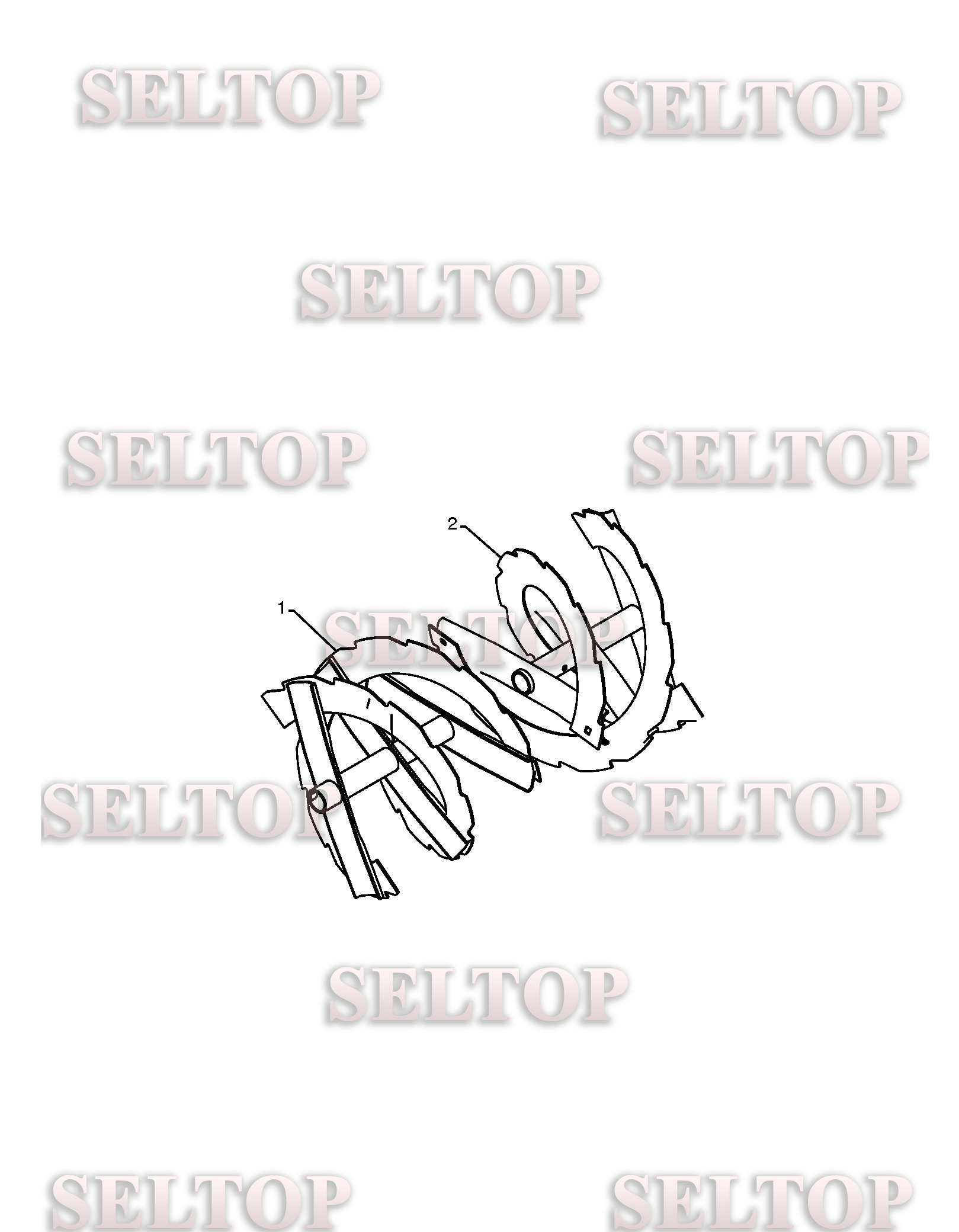 Крыльчатка, редуктор для Хускварна 924 SB (артикул модели 96193004501) (с 2009-08) (схема 2)