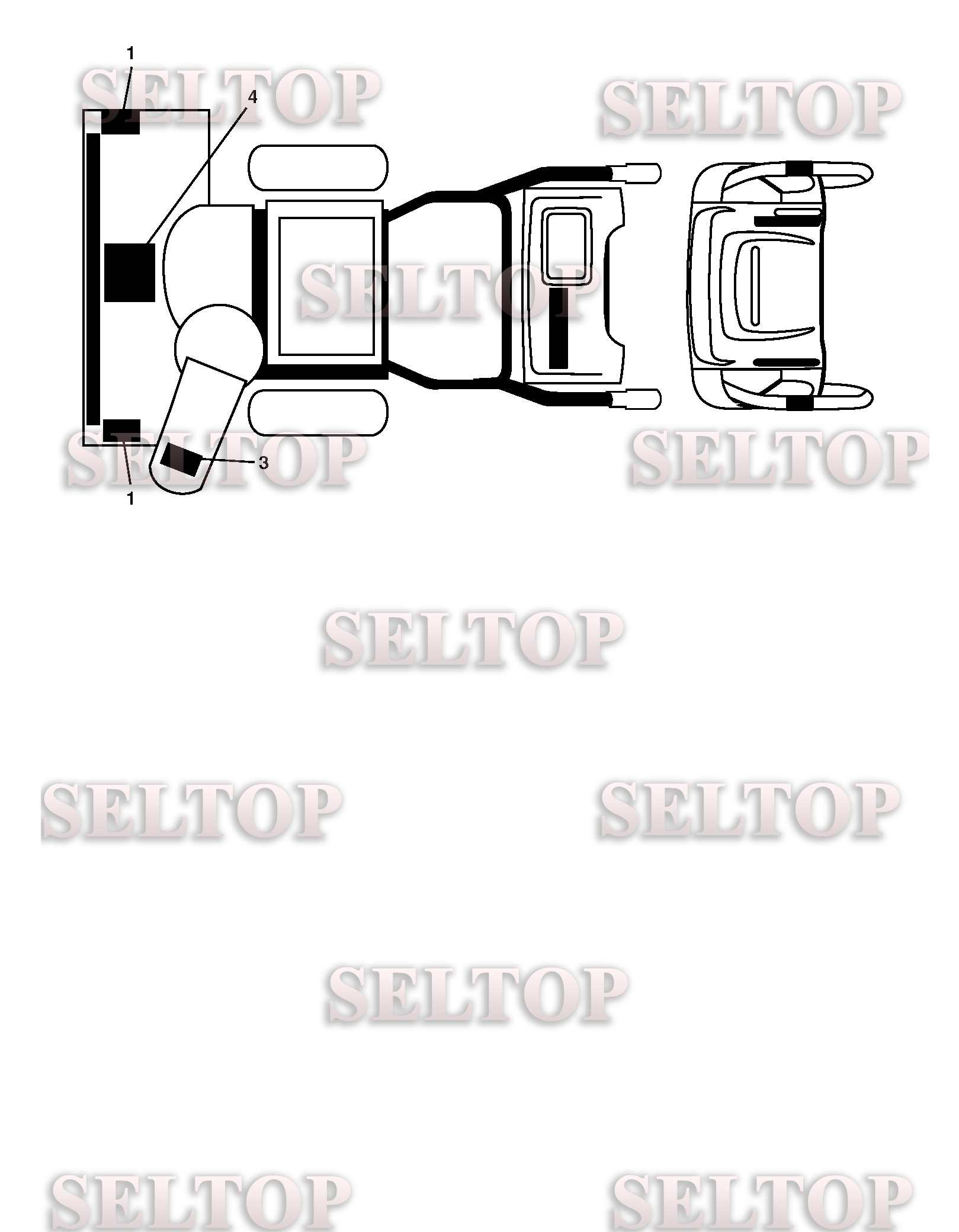 Наклейки для Хускварна 924 SB (артикул модели 96193004501) (с 2009-08)