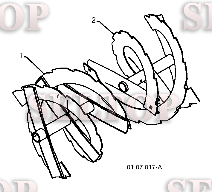 Крыльчатка, редуктор для Хускварна 924 SB (артикул модели 96193005500) (с 2010-08) (схема 2)