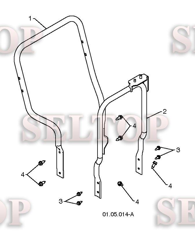 Ручка для Хускварна 924 SB (артикул модели 96193005500) (с 2010-08) (схема 1)