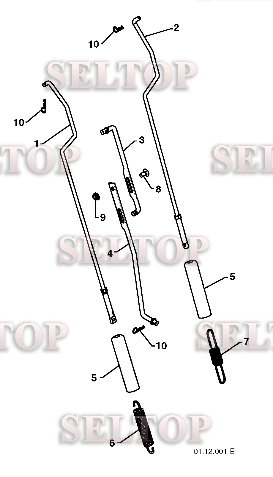 Ручка для Хускварна 924 SB (артикул модели 96193005500) (с 2010-08) (схема 2)