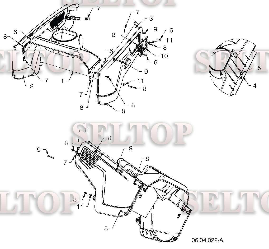 Крышка для Хускварна ST 131 (артикул модели 96181001300) (с 2014-07)