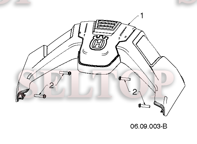 Ручка для Хускварна ST 131 (артикул модели 96181001301) (с 2015-07) (схема 1)