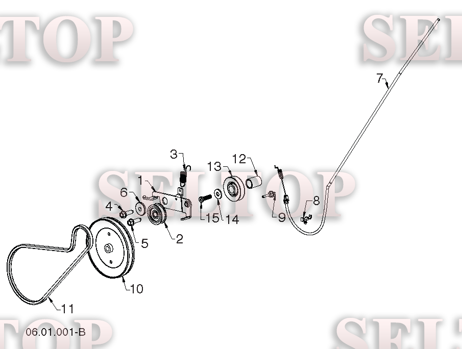 Привод для Хускварна ST 131 (артикул модели 96183000303) (с 2018-01)