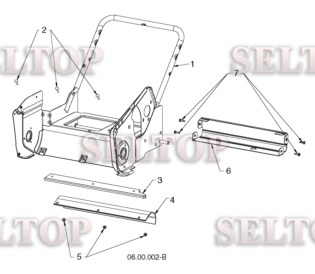 Рама для Хускварна ST 131 (артикул модели 96183000303) (с 2018-01)