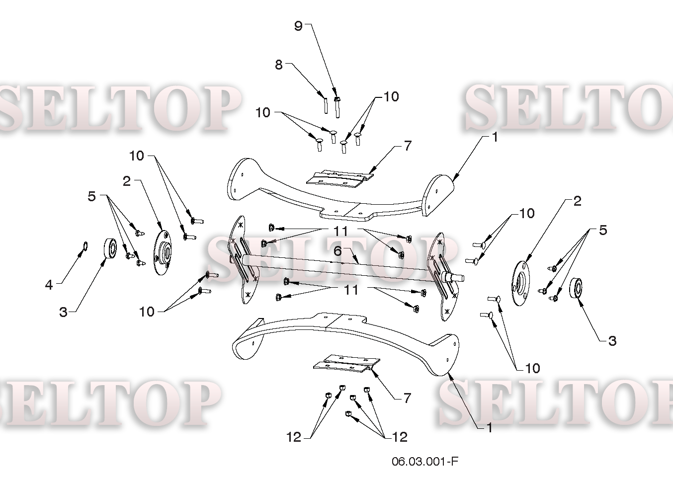 Крыльчатка, редуктор для Хускварна ST 151 (артикул модели 96181001402) (с 2018-03)