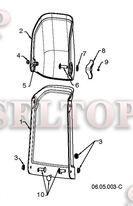 Панель управления, привод разгрузочного желоба для Хускварна ST 151 (артикул модели 96183000404) (с 2017-01)