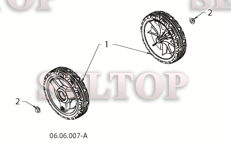 Колеса для Хускварна ST 151 (артикул модели 96183000404) (с 2017-01)