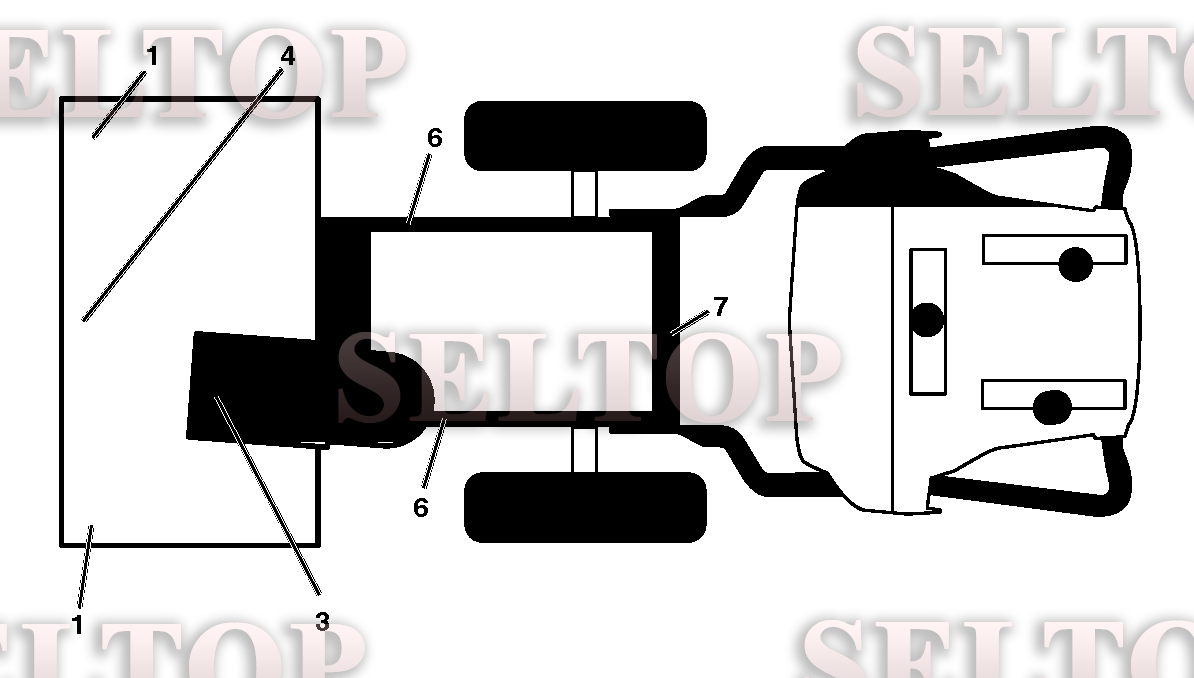 Наклейки для Хускварна ST 224 (артикул модели 96191008701) (с 2015-05)
