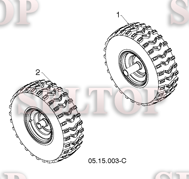 Колеса для Хускварна ST 224 (артикул модели 96191008701) (с 2015-05)
