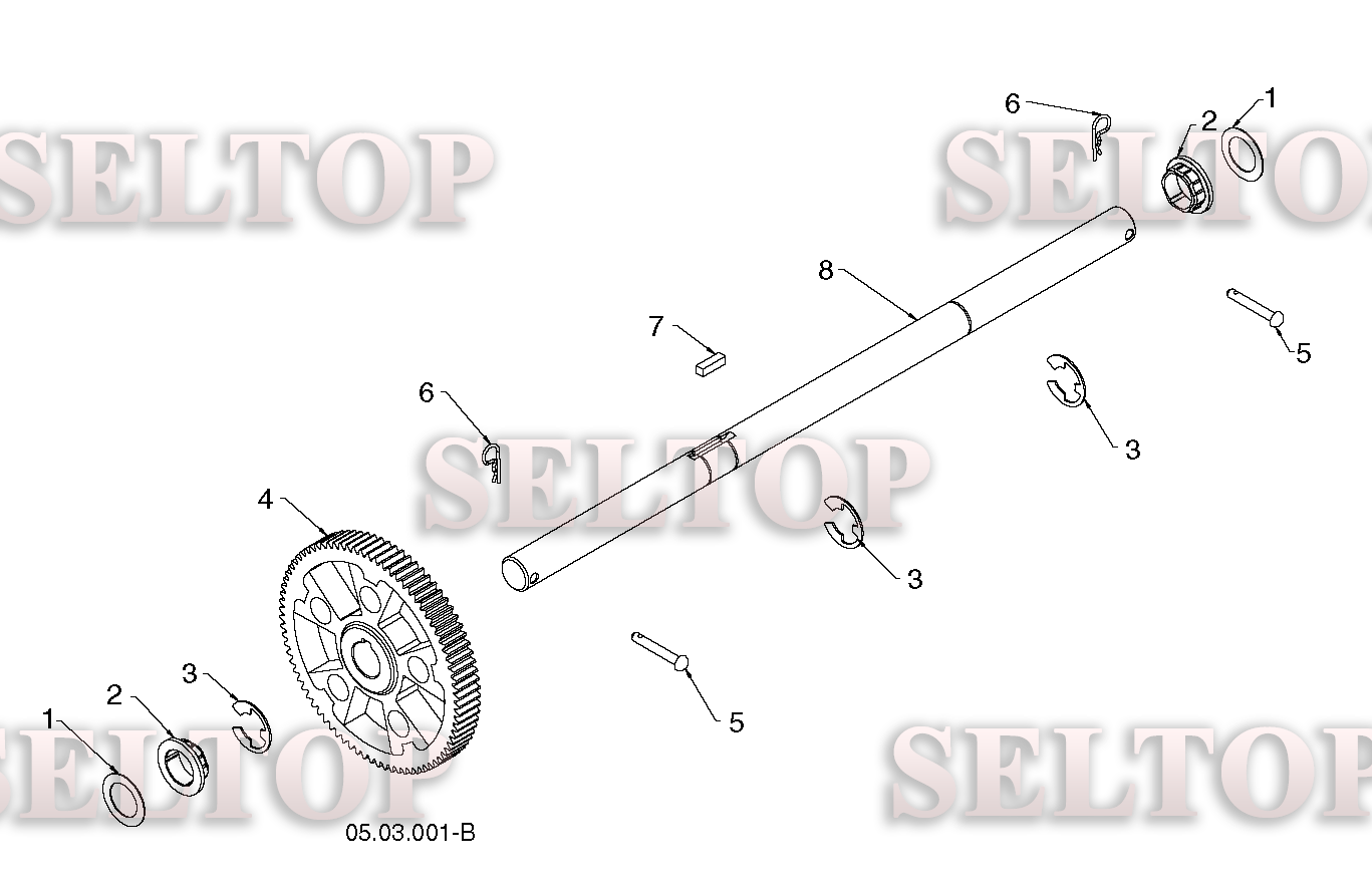 Привод для Хускварна ST 224 (артикул модели 96191008702) (с 2016-04) (схема 1)
