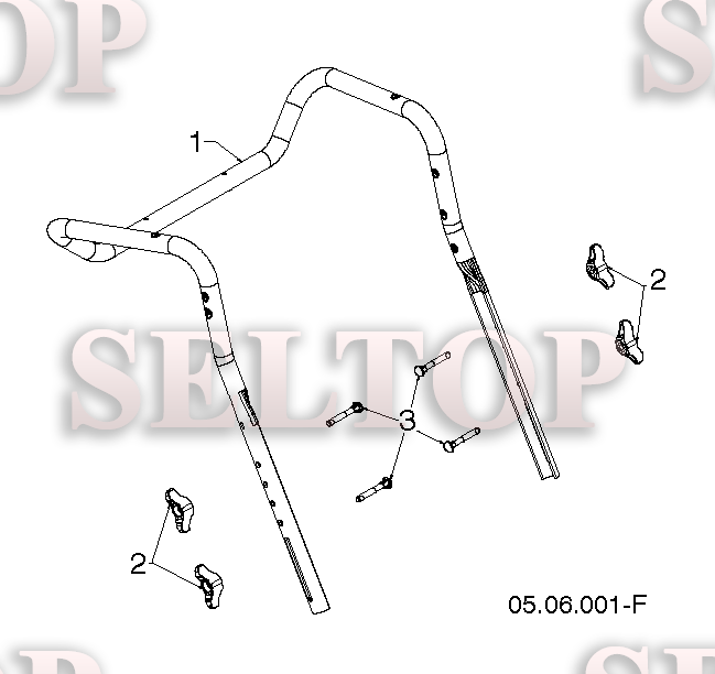 Ручка для Хускварна ST 224 (артикул модели 96191008702) (с 2016-04)