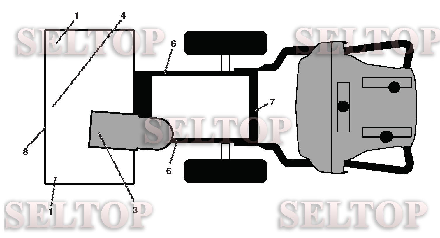 Наклейки для Хускварна ST 224 (артикул модели 96191008704) (с 2018-03)