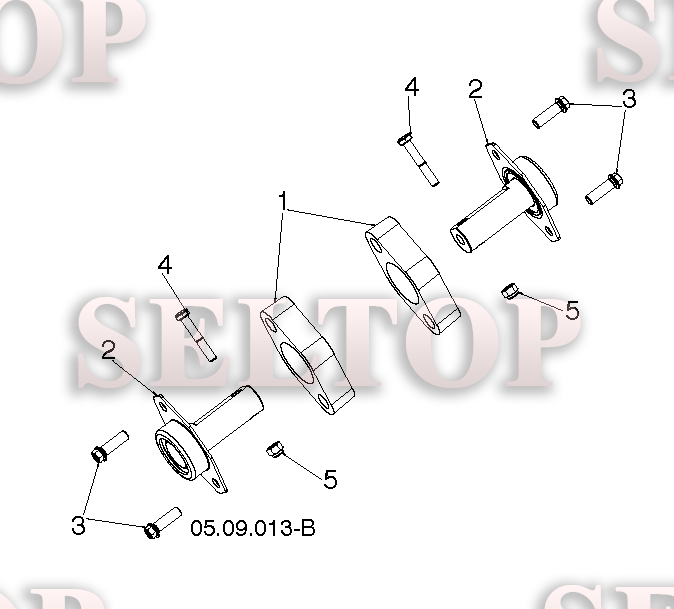 Крыльчатка, редуктор для Хускварна ST 224 (артикул модели 96193009601) (с 2014-06) (схема 4)