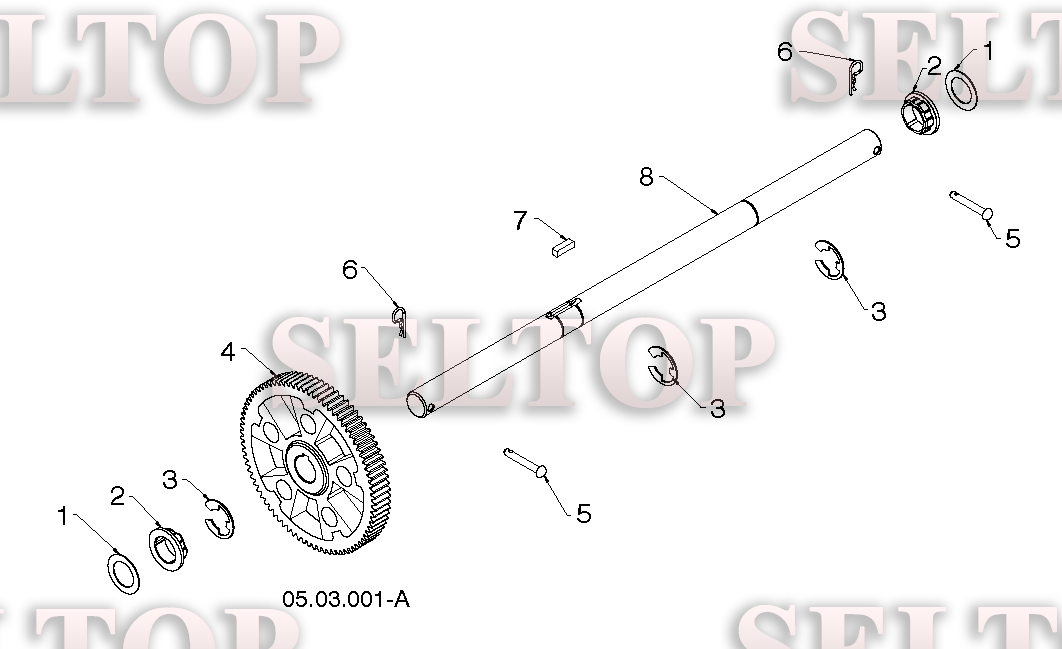 Привод для Хускварна ST 224 (артикул модели 96193009601) (с 2014-06) (схема 1)