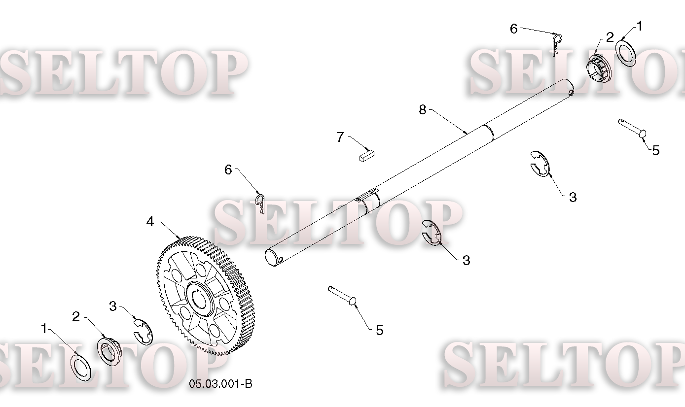 Привод для Хускварна ST 224 (артикул модели 96193009602) (с 2015-05) (схема 1)