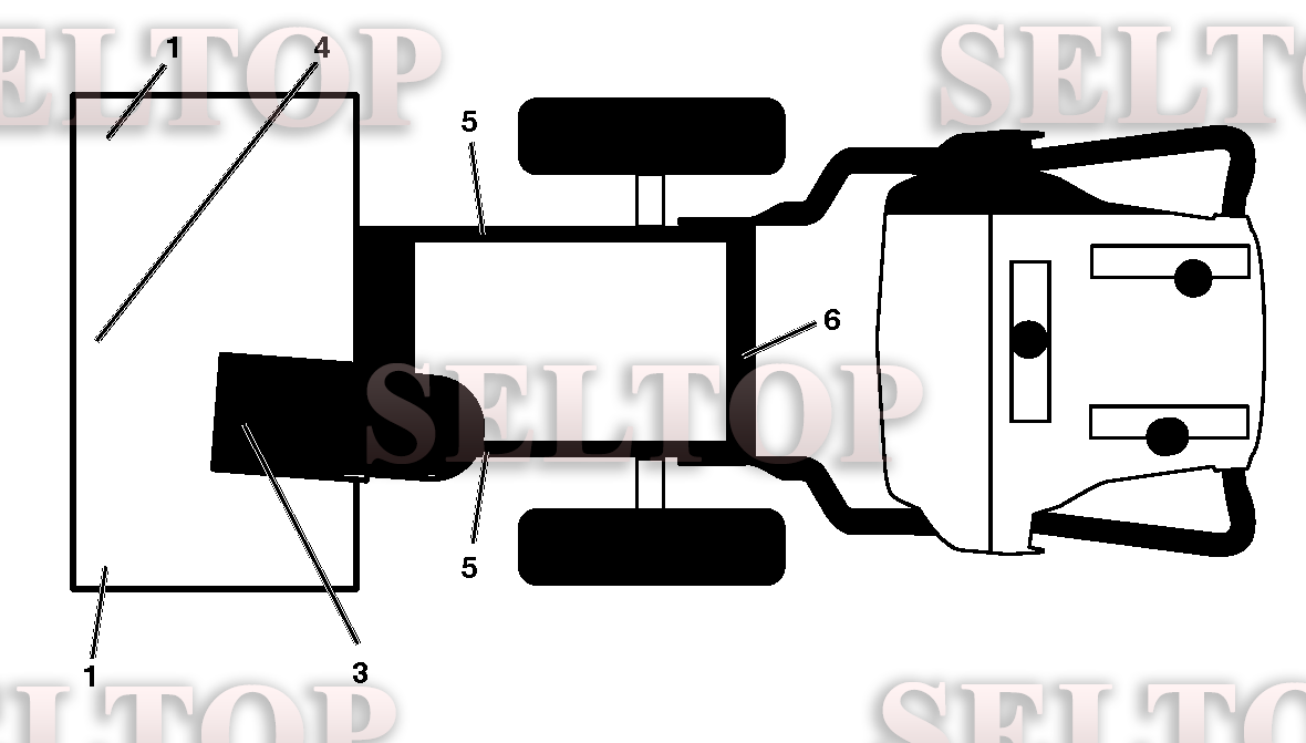 Наклейки для Хускварна ST 227P (артикул модели 96191008802) (с 2016-04) (схема 1)