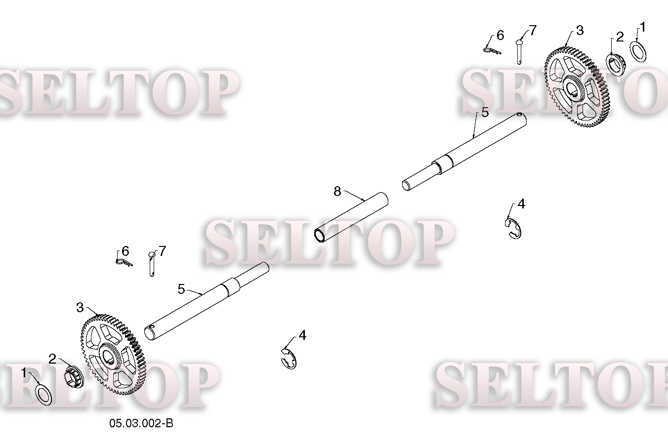 Привод для Хускварна ST 227P (артикул модели 96191008802) (с 2016-04) (схема 1)