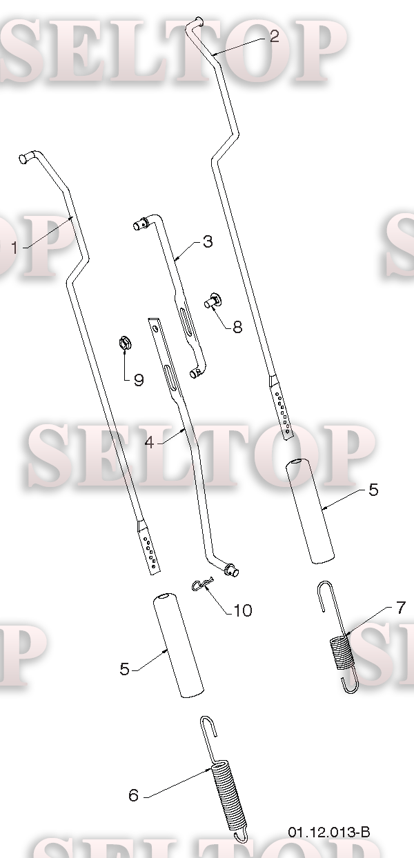 Ручка для Хускварна ST 230E (артикул модели 96195001603) (с 2013-08) (схема 3)