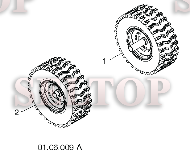 Колеса для Хускварна ST 230E (артикул модели 96195001603) (с 2013-08)