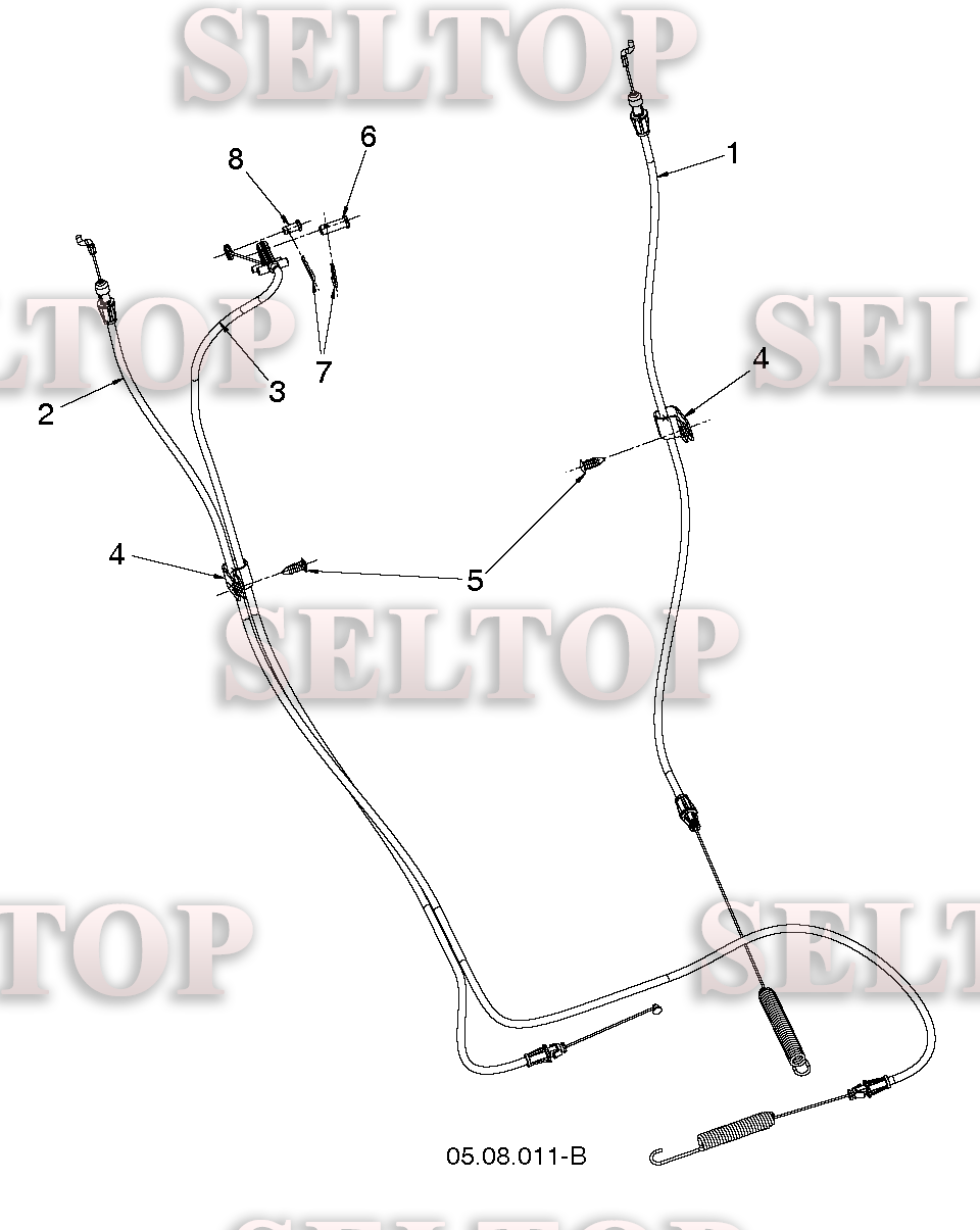 Панель управления, привод разгрузочного желоба для Хускварна ST 230P (артикул модели 96191009002) (с 2016-04) (схема 1)