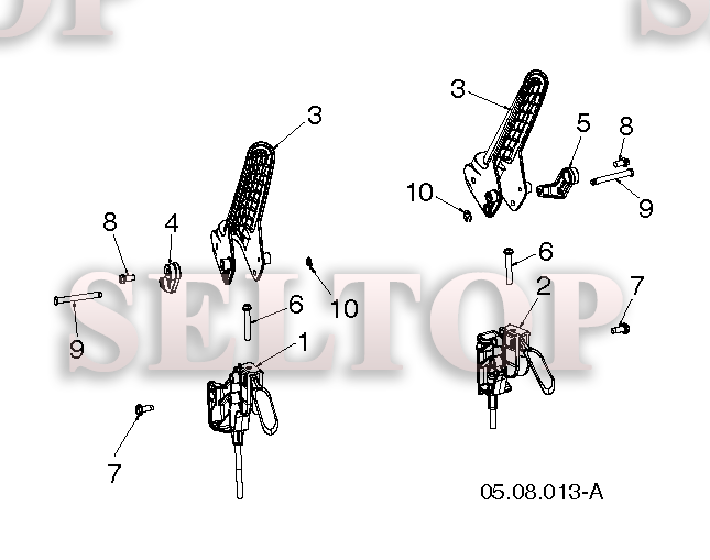 Панель управления, привод разгрузочного желоба для Хускварна ST 230P (артикул модели 96191009002) (с 2016-04) (схема 4)