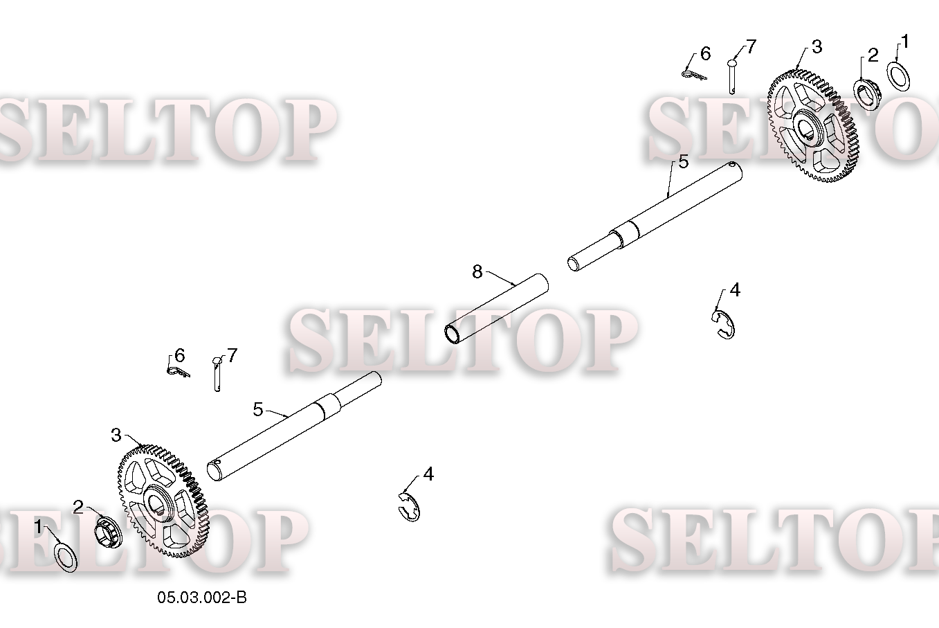 Привод для Хускварна ST 230P (артикул модели 96191009002) (с 2016-04) (схема 1)