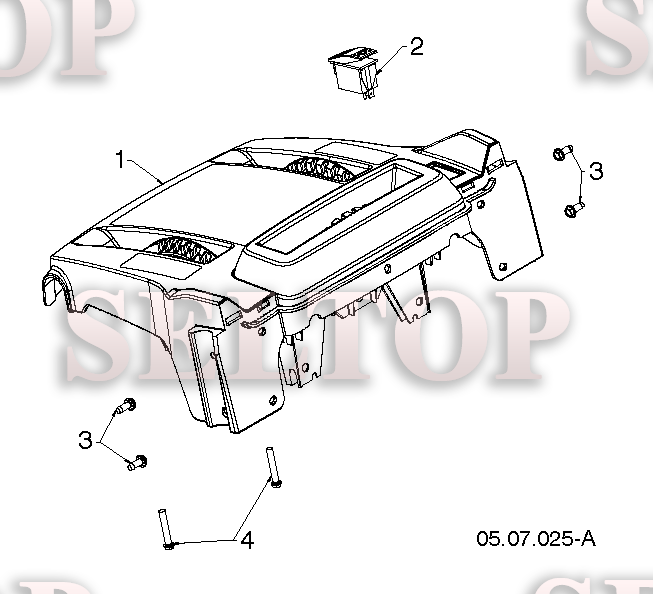 Панель управления, привод разгрузочного желоба для Хускварна ST 230P (артикул модели 96191009003) (с 2017-05) (схема 8)