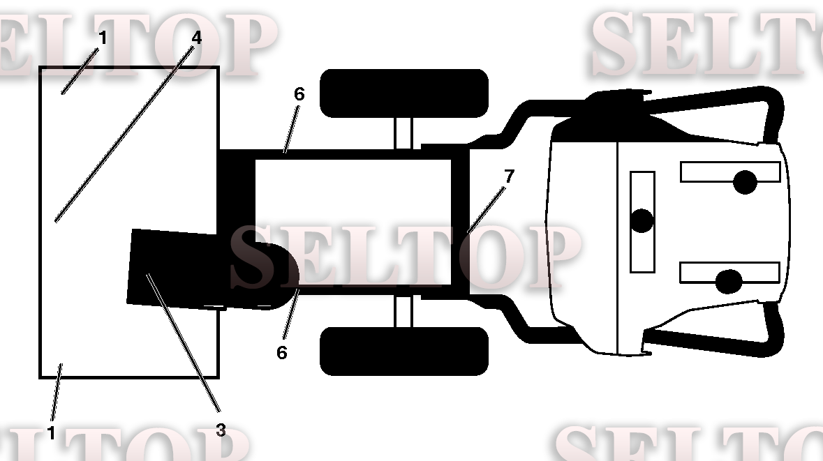 Наклейки для Хускварна ST 230P (артикул модели 96191009003) (с 2017-05) (схема 1)