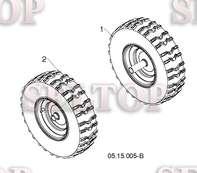 Колеса для Хускварна ST 230P (артикул модели 96193010102) (с 2015-04)