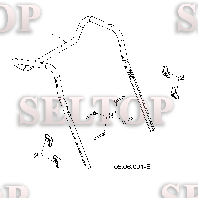Ручка для Хускварна ST 230P (артикул модели 96193010103) (с 2016-04)