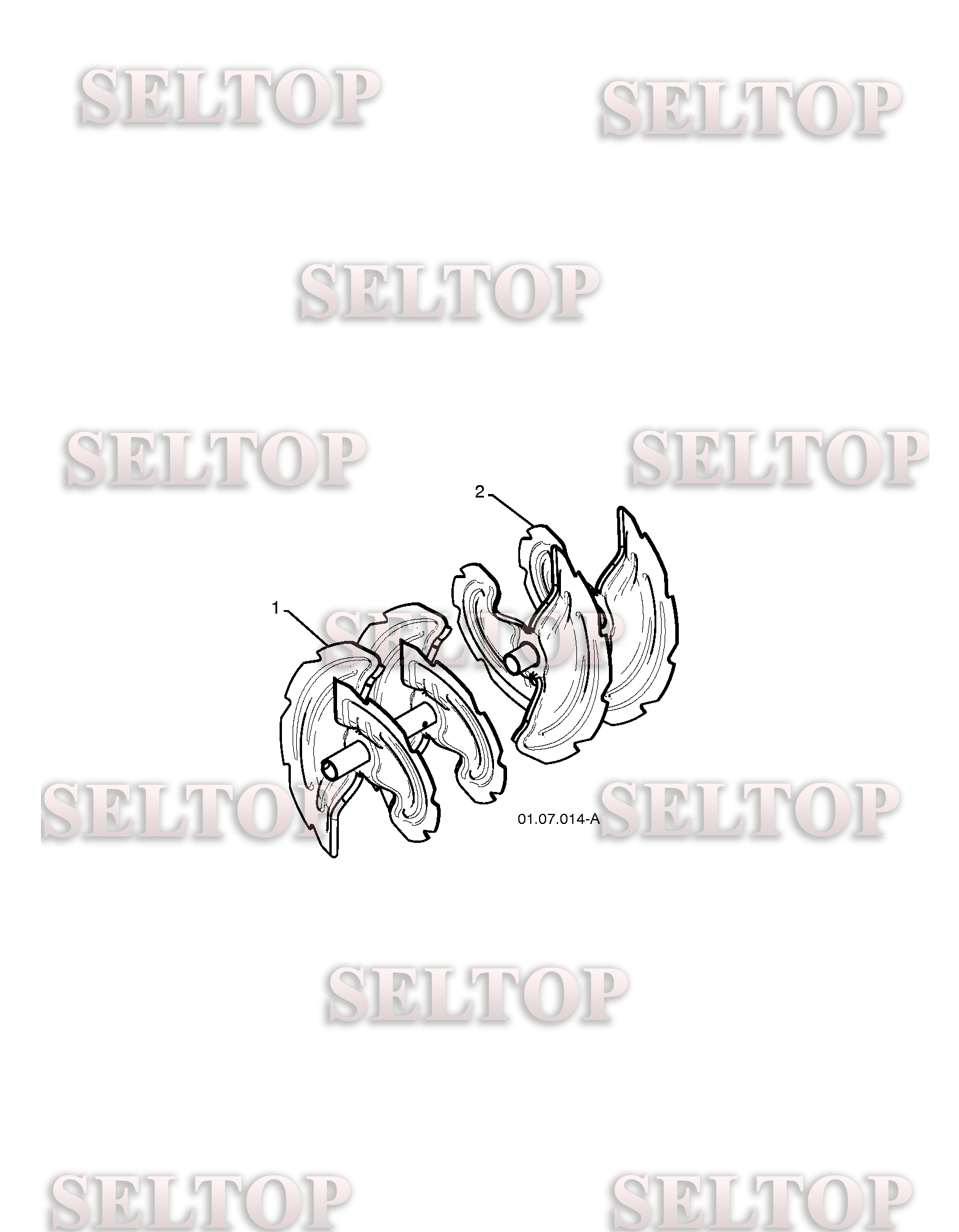 Крыльчатка, редуктор для Хускварна ST 261E (артикул модели 96191003000) (с 2009-09) (схема 2)