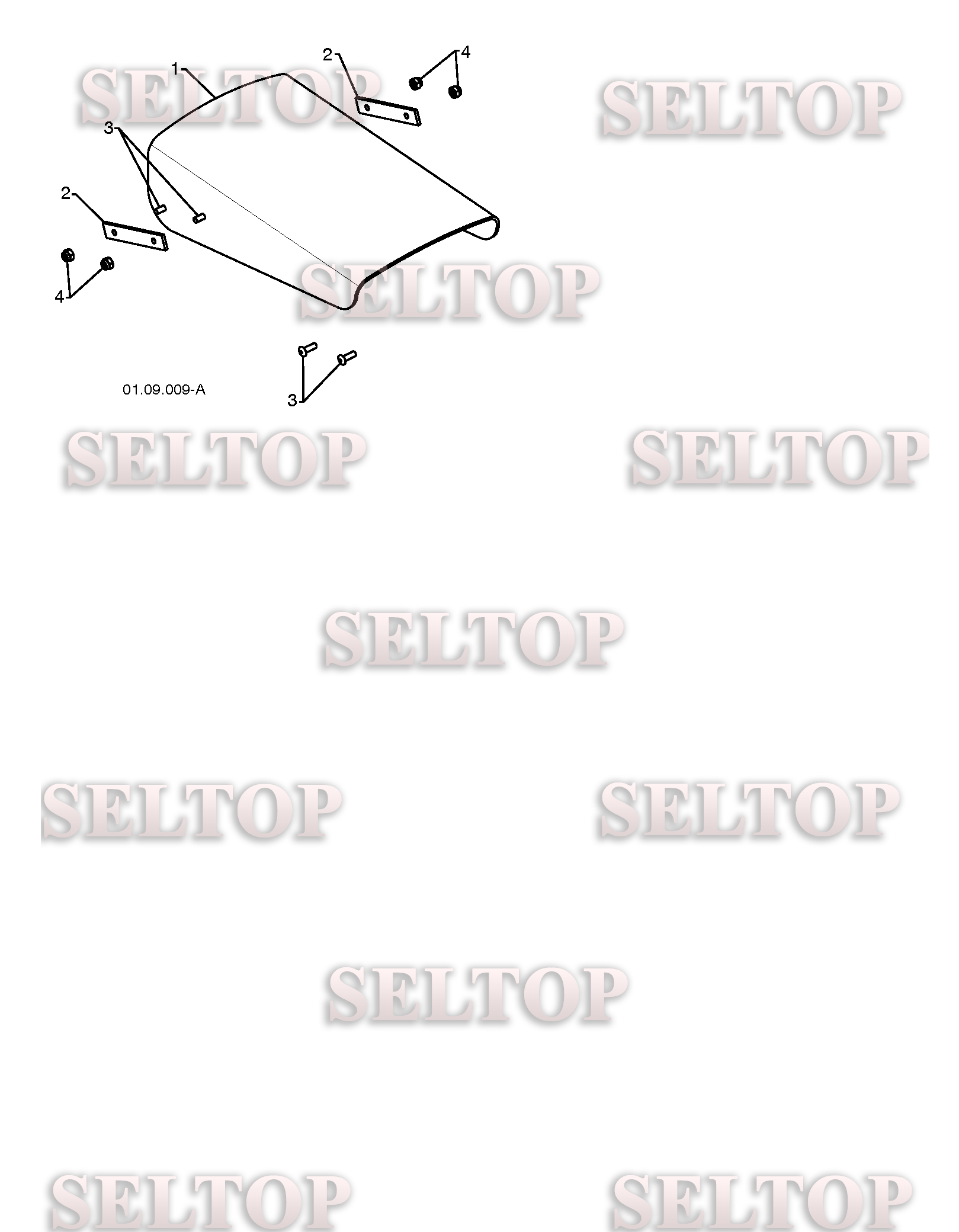 Панель управления, привод разгрузочного желоба для Хускварна ST 261E (артикул модели 96191003000) (с 2009-09) (схема 1)