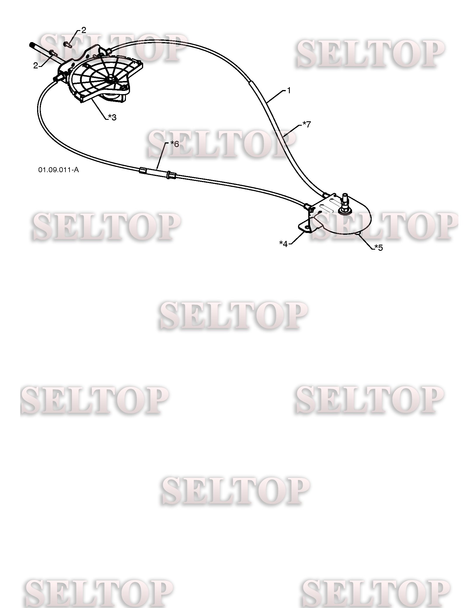 Панель управления, привод разгрузочного желоба для Хускварна ST 261E (артикул модели 96191003000) (с 2009-09) (схема 2)