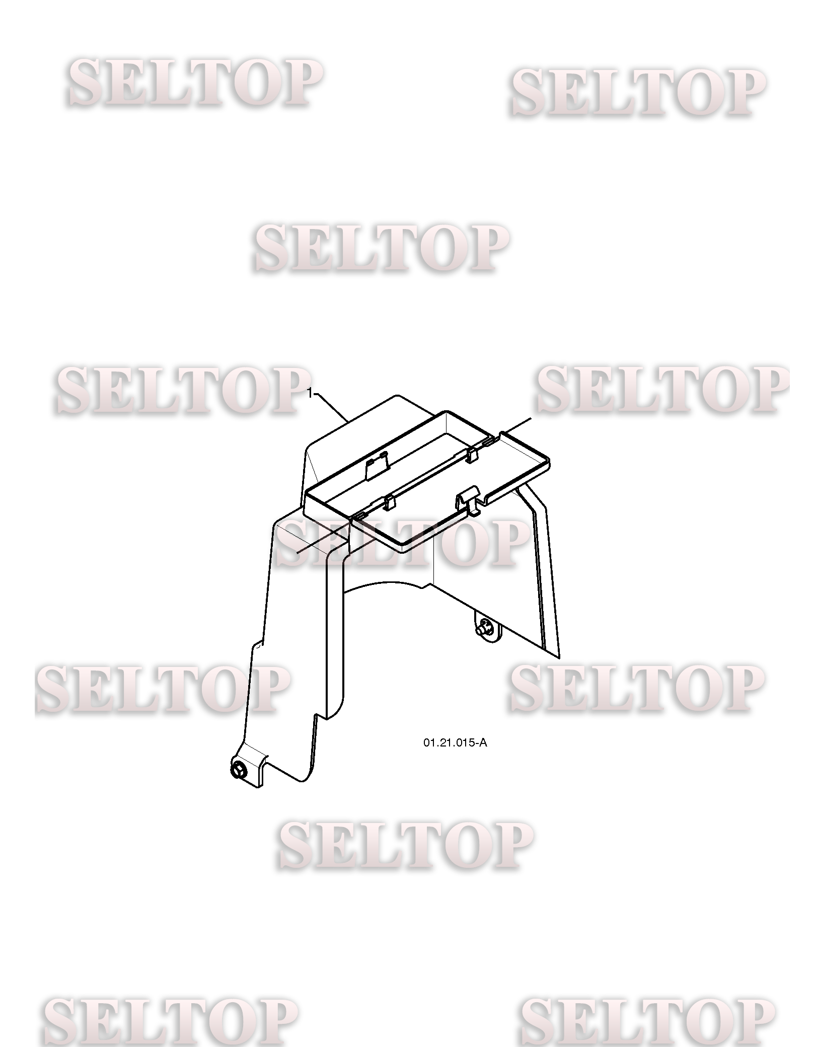 Крышка для Хускварна ST 261E (артикул модели 96191003000) (с 2009-09)