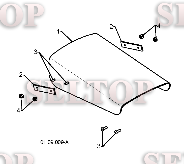 Панель управления, привод разгрузочного желоба для Хускварна ST 261E (артикул модели 96191003009_) (с 2014-07)