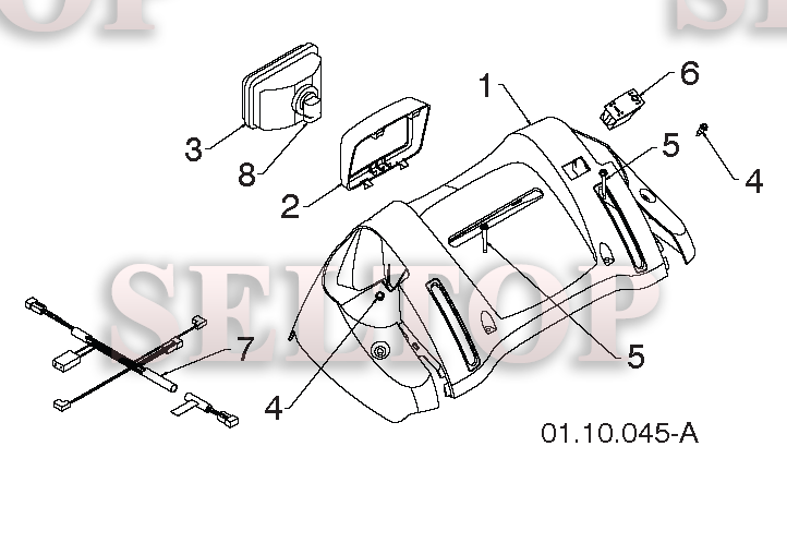 Ручка для Хускварна ST 268EPT (артикул модели 96191005001) (с 2012-10) (схема 5)