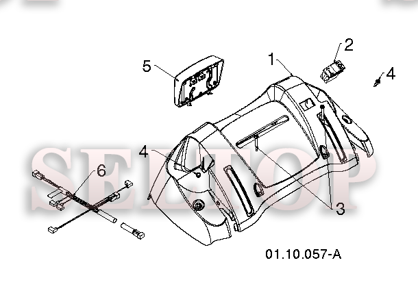 Ручка для Хускварна ST 268EPT (артикул модели 96191005004) (с 2013-07) (схема 5)