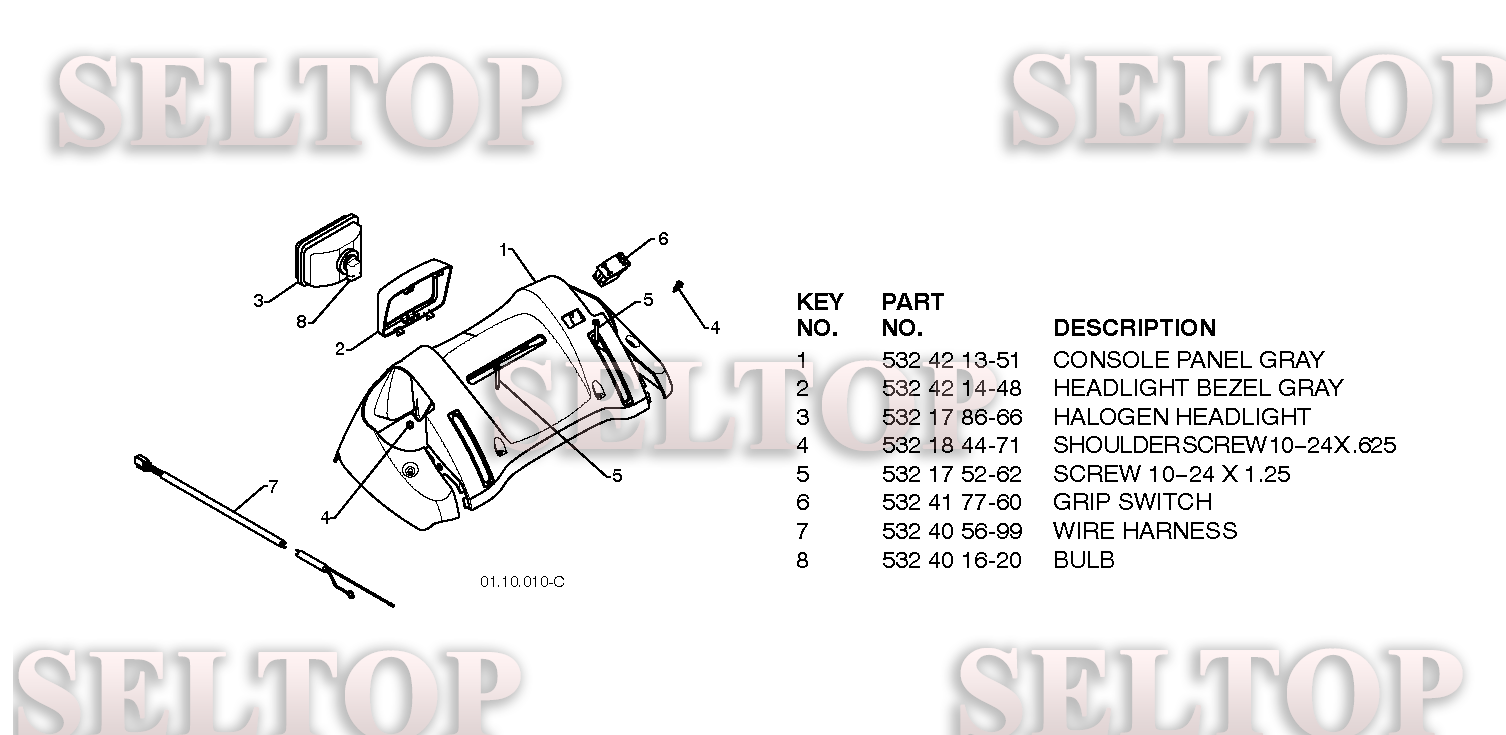 Ручка для Хускварна ST 268EP (артикул модели 96191003101) (с 2009-09) (схема 5)