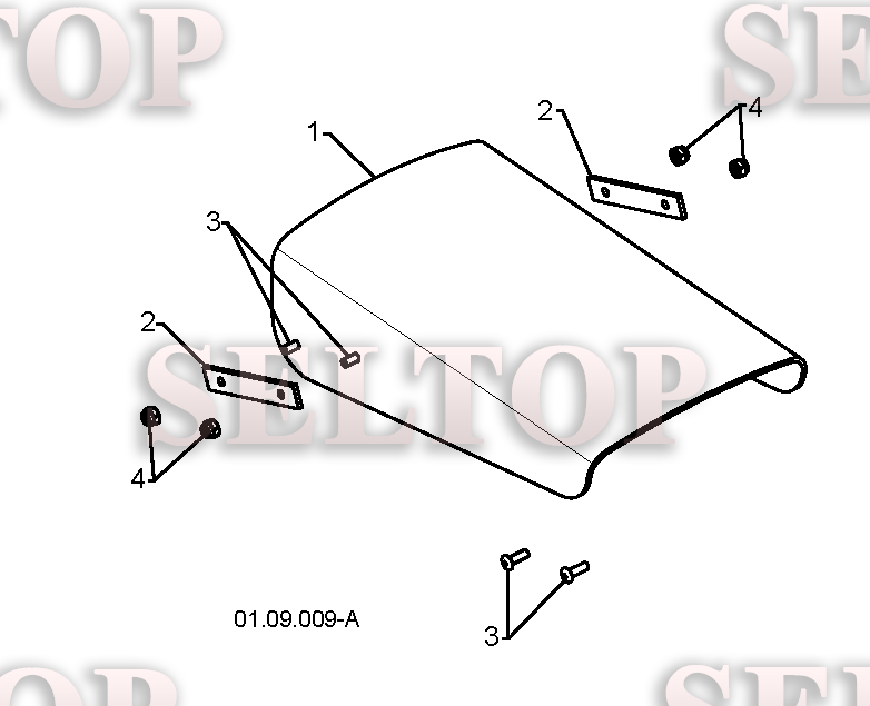 Панель управления, привод разгрузочного желоба для Хускварна ST 268EP (артикул модели 96191003801) (с 2010-08) (схема 1)