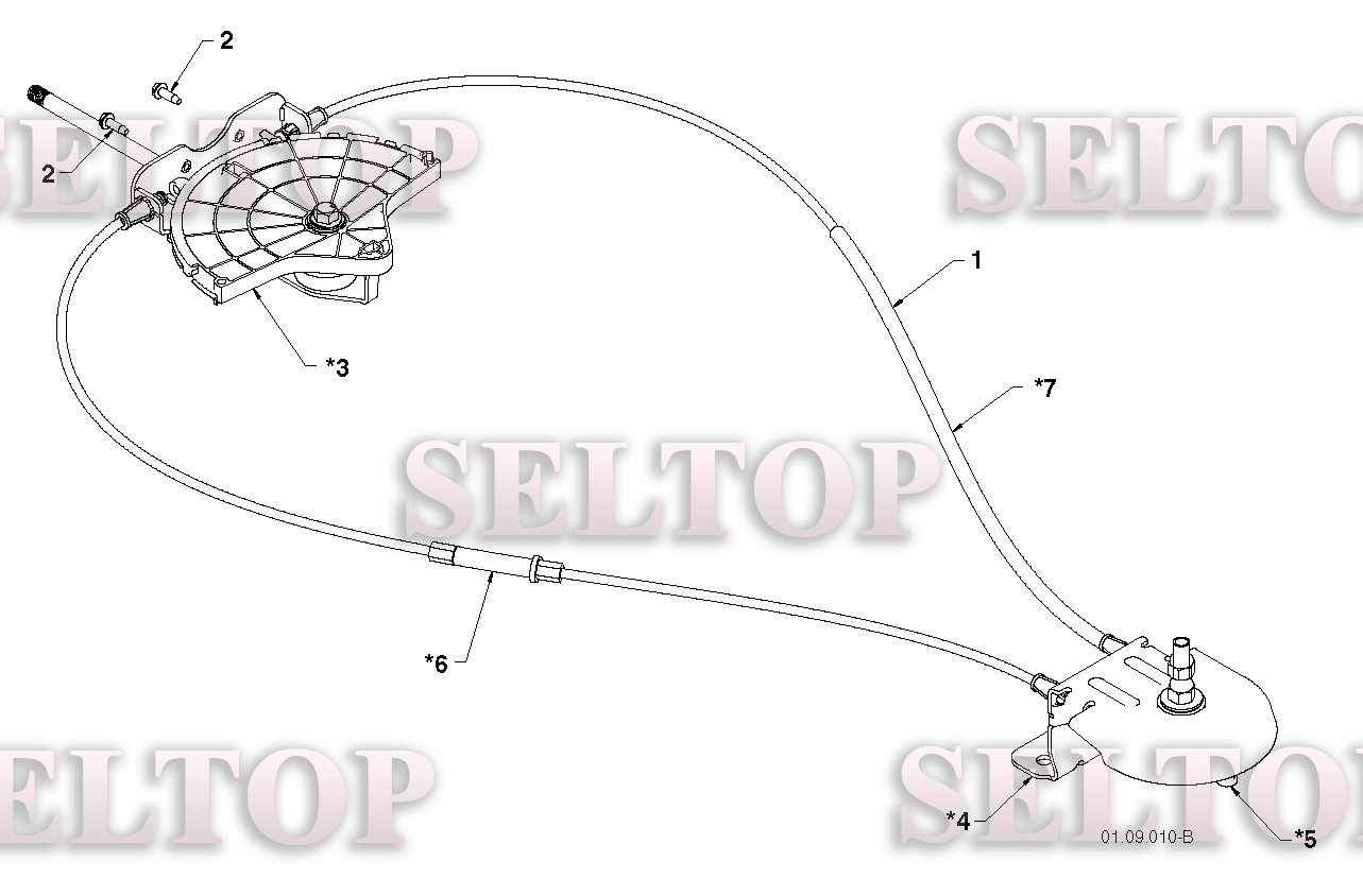 Панель управления, привод разгрузочного желоба для Хускварна ST 268EP (артикул модели 96191003805) (с 2012-06) (схема 3)