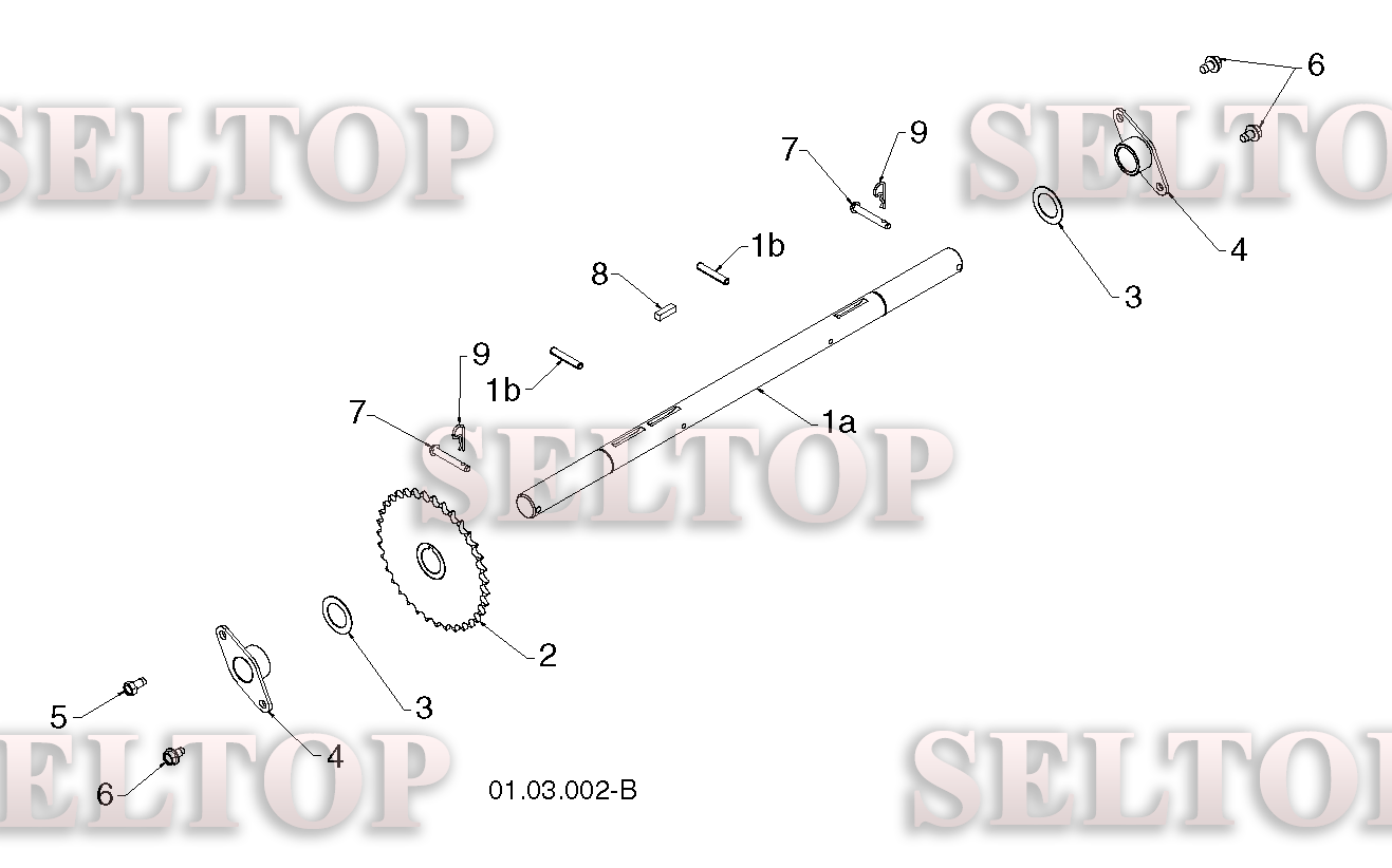 Привод для Хускварна ST 268EP (артикул модели 96191003806) (с 2012-09) (схема 1)