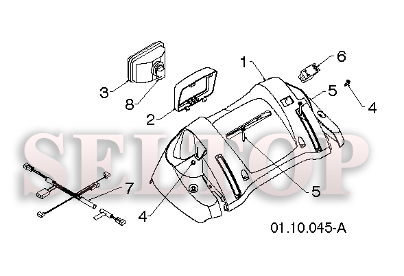 Ручка для Хускварна ST 268EP (артикул модели 96191003806) (с 2012-09) (схема 5)