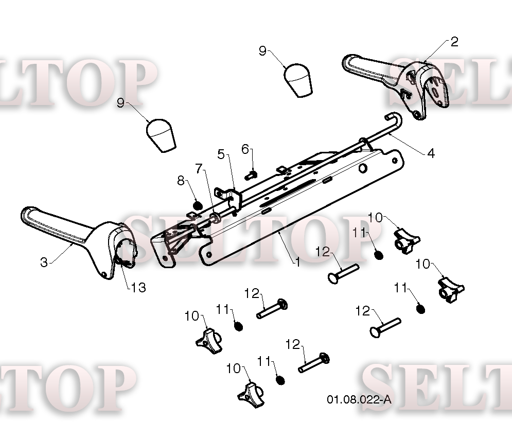 Ручка для Хускварна ST 268EP (артикул модели 96191003809) (с 2013-07)
