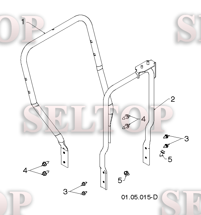 Ручка для Хускварна ST 268EP (артикул модели 96191003812) (с 2014-07) (схема 2)