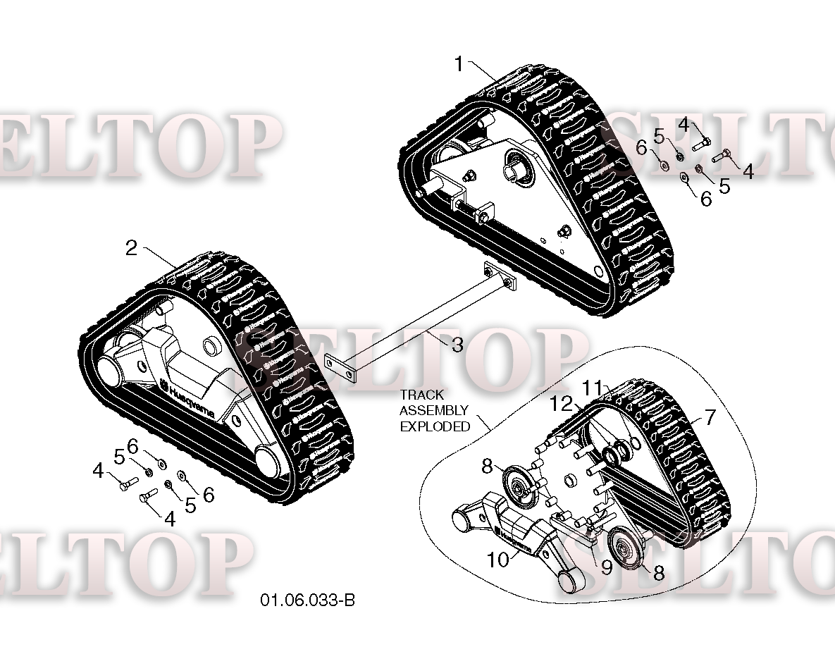 Колеса для Хускварна ST 276EPT (артикул модели 96191005100) (с 2011-08) (схема 1)