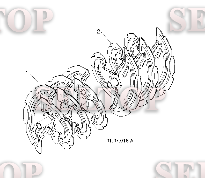 Крыльчатка, редуктор для Хускварна ST 276EPT (артикул модели 96191005101) (с 2012-07) (схема 2)