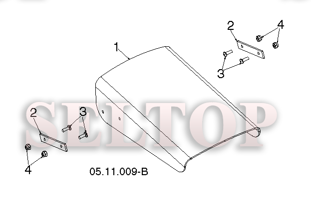 Панель управления, привод разгрузочного желоба для Хускварна ST 276EPT (артикул модели 96191005101) (с 2012-07) (схема 3)